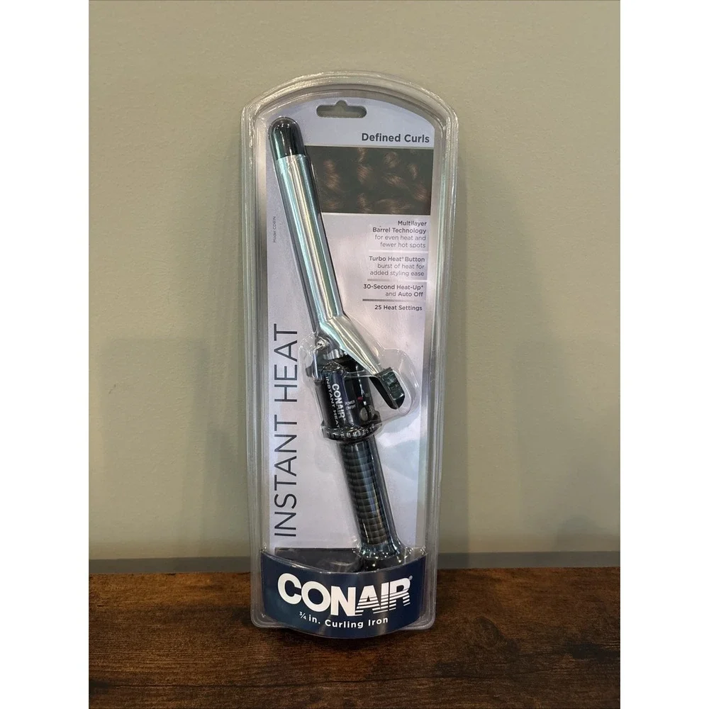 NEW Conair Instant Heat Curling Iron 3/4 inch Black Defined Curls